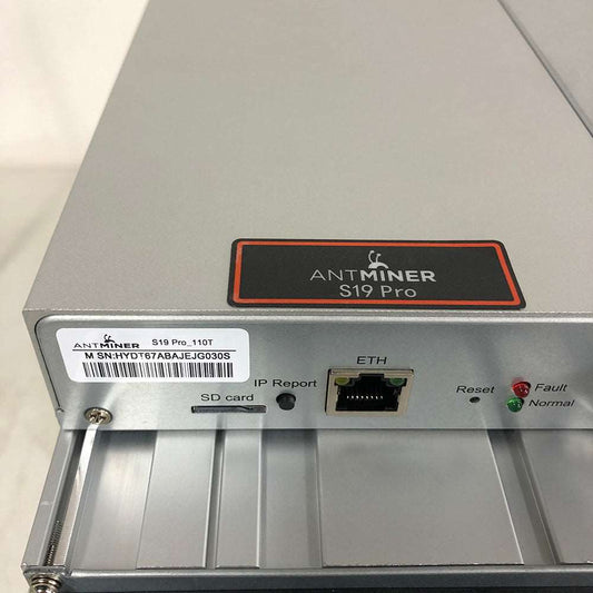 Used Bitmain antminer s19pro 110th